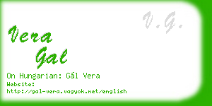 vera gal business card